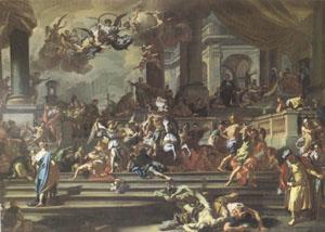Francesco Solimena Heliodorus Chased from the Temple (mk05) oil painting image